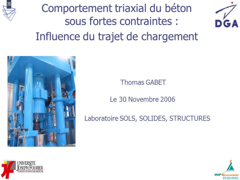 découvrez le comportement triaxial du béton géopolymère et ses applications dans le contexte des explosions. analysez les performances et les avantages de ce matériau innovant dans des scénarios extrêmes.